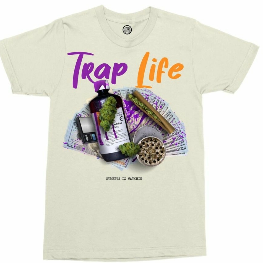 SIW Trap Life (T-shirt only) Men's Size 2xl ivory